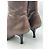 Prada Brown Leather Ankle Boots with Rose Detail - view 10