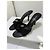 Louis Vuitton Monogram Black Leather Mules Sandals 36 - view 4