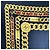 Chanel Foulard in seta vintage nero e oro con stampa 31 Rue Cambon - vista 3