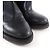 Botas curtas em pele de cordeiro CHANEL com fecho de torção Double COCO Mark - vista 7