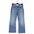 Jeans a zampa in cotone blu Mother