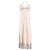 Autre Marque AVENUE 8 Rosa Seidenkleid mit Spitze