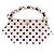 Ganni Borsa piccola Bou crema a pois