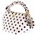 Ganni Borsa piccola Bou crema a pois - vista 2
