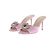 Mach & Mach Mules de organza fluida rosa Galaxy