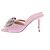 Mach & Mach Mules de organza fluida rosa Galaxy - vista 2