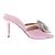 Mach & Mach Mules de organza fluida rosa Galaxy - vista 3