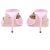 Mach & Mach Mules de organza fluida rosa Galaxy - vista 5