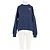 Autre Marque LA DOUBLEJ Baumwollpullover Marineblau mit goldener Bienenstickerei