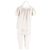 Autre Marque Top cropped branco LENY com riscas azuis e renda - vista 2