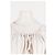 Autre Marque Top cropped branco LENY com riscas azuis e renda - vista 5