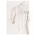 Autre Marque Top cropped branco LENY com riscas azuis e renda - vista 6