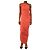 Norma Kamali Rosa gerafftes Maxikleid - size M