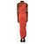 Norma Kamali Rosa gerafftes Maxikleid - size M - Ansicht 2