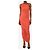 Norma Kamali Rosa gerafftes Maxikleid - size M - Ansicht 3