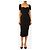 Norma Kamali Schwarzes Walter Kleid mit Raffung - size S - Ansicht 3