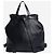 Prada Mochila de cuero azul marino medium - vista 4