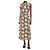 Prada Abito midi floreale crema e blu con fiocco al collo - size UK 6