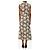Prada Abito midi floreale crema e blu con fiocco al collo - size UK 6 - vista 2