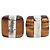 Autre Marque Gemelli Signature Pillow Tiger's Eye marroni e argento