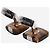 Autre Marque Gemelli Signature Pillow Tiger's Eye marroni e argento - vista 5