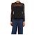 Autre Marque Top corset in pizzo nero a maniche lunghe - size UK 6