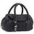 PRADA Handtasche aus Leder Schwarz Silber BN1235