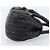 PRADA Handtasche aus Leder Schwarz Silber BN1235 - Ansicht 3
