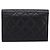 Portafoglio CHANEL Cambon Line Matelasse in pelle nera con CC argento - vista 2