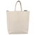 Céline CELINE Vertical Cabas Tote Bag aus Leder 2-Wege White Gold - Ansicht 13