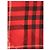 Sciarpa Burberry a quadri rossa e nera - vista 3
