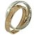 Autre Marque Anello Tiffany 1837 Interlocking Circle in oro rosa e argento