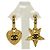 Orecchini a cerchio Chanel Gold