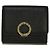 Bulgari Bvlgari Tri-Fold Geldbörse aus schwarzem Leder