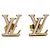 Pendientes de botón Louis Vuitton Gold