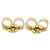Pendientes de botón Louis Vuitton Gold - vista 10