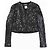 Chanel Tweed-Jacke mit Pailletten in Schwarz und Rot