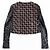 Chanel Tweed-Jacke mit Pailletten in Schwarz und Rot - Ansicht 2