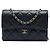 Chanel Black Mini Classic Caviar Flap Wallet on Chain