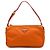 Saffiano Bolsa de Ombro Prada em Tessuto Laranja