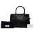 Prada Bolsa Galleria Double Zip Small em couro Saffiano preto - vista 7