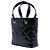 Chanel Paris Biarritz Tote Small aus schwarzem Lackleder gesteppt - Ansicht 2