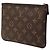 Louis Vuitton Brown Monogram Stripes Pochette Plate PM - vista 2