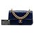 Chanel Blue Small Quilted Calfskin Straight Lined Flap - vista 7