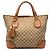 Borsa Tote Gucci Marrakech in tela GG beige