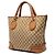 Borsa Tote Gucci Marrakech in tela GG beige - vista 2
