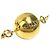 Pulsera de cadena Chanel con dije de esfera chapada en oro Gold - vista 4