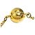 Pulsera de cadena Chanel con dije de esfera chapada en oro Gold - vista 5