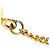 Pulsera de cadena Chanel con dije de esfera chapada en oro Gold - vista 7
