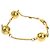 Pulsera de cadena Chanel con dije de esfera chapada en oro Gold - vista 8